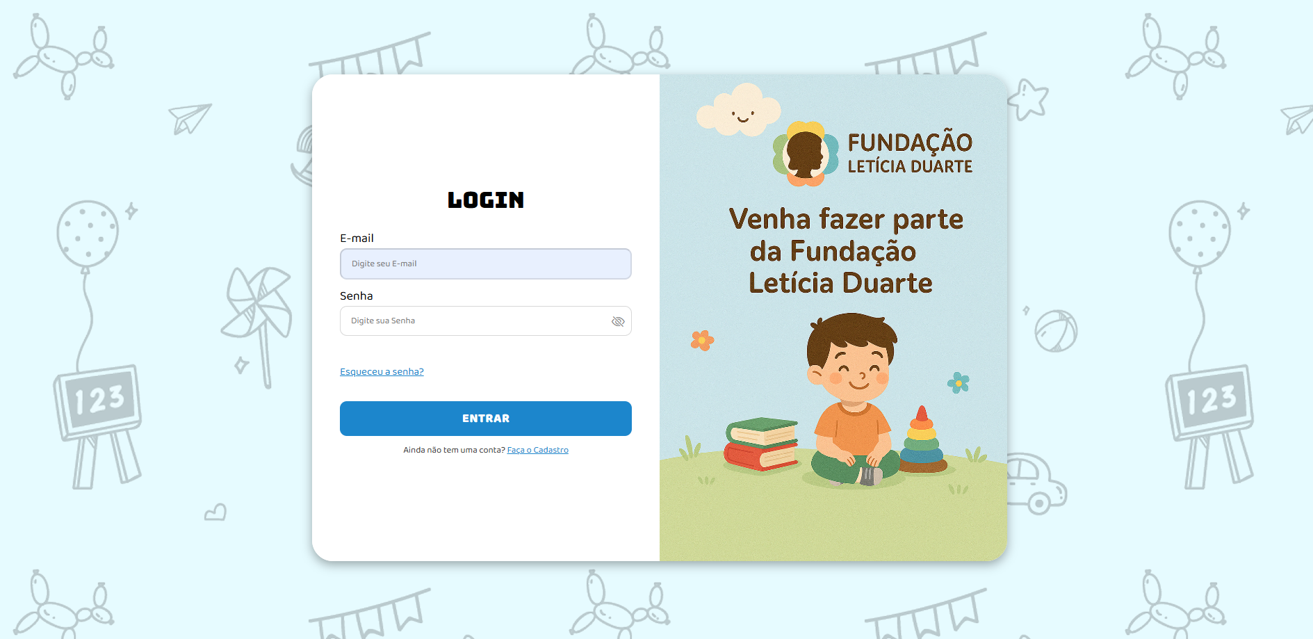 carrosel imagem do login do sistema leticia duarte